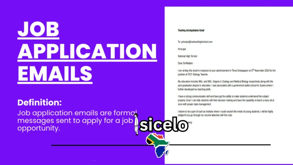 How to apply a job by email