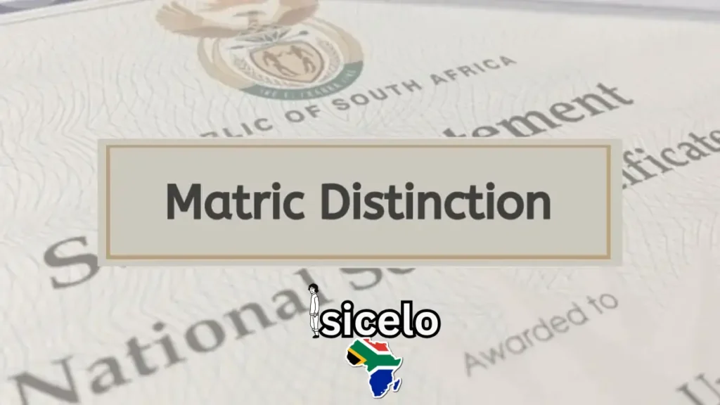 pass matric with distinctions